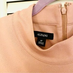 Alfani Pink and Purple Sleeveless Swing Pleated Dress